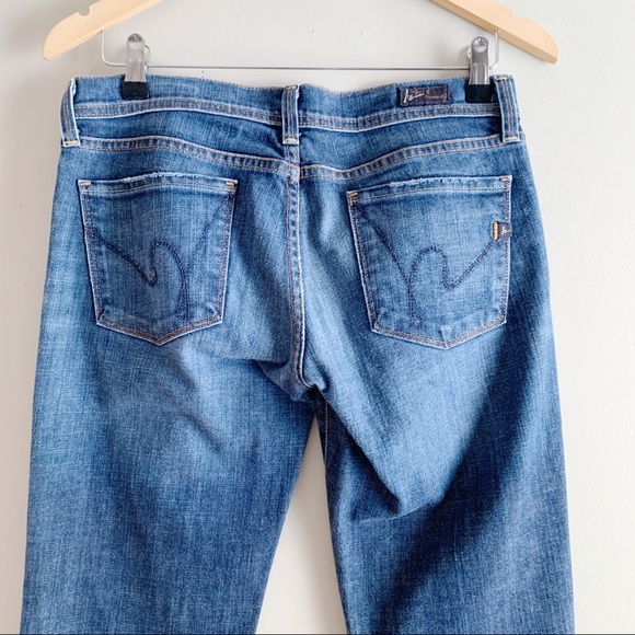 Citizens of Humanity • Ingrid #002 Stretch Low Waist Flair, Medium Wash, Size 28 - Picture 12 of 16